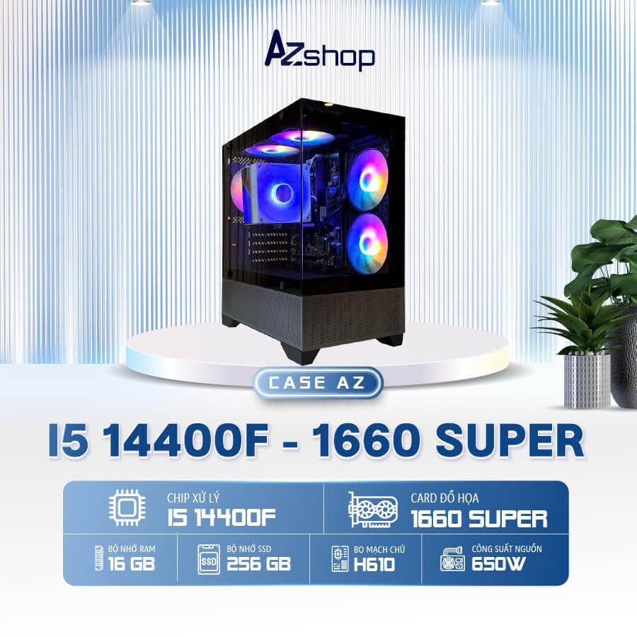 𝐂𝐚𝐬𝐞 𝐀𝐳𝐆𝐚𝐦𝐞𝐫 𝐢5 𝟏𝟐4𝟎𝟎𝐅 𝟏𝟔𝟔𝟎Super 6GB  Ram 16GB chưa kèm LCD !