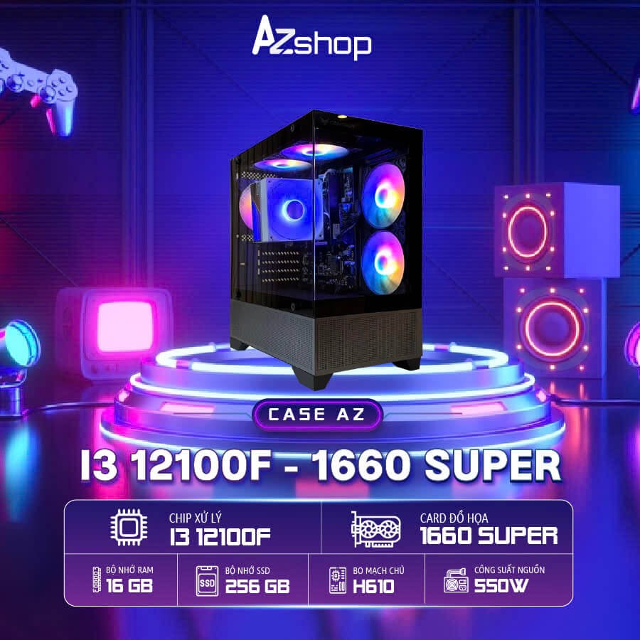 🔊𝐂𝐚𝐬𝐞 𝐀𝐳𝐆𝐚𝐦𝐞𝐫 𝐢𝟑 𝟏2𝟏𝟎0𝐅 1660 SUPER 6GB  Ram 16gb chưa 𝐋𝐂𝐃 !