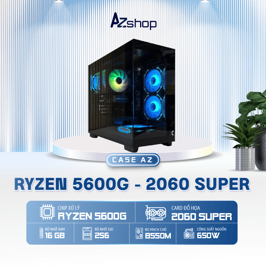 𝐂𝐚𝐬𝐞 𝐀𝐳𝐆𝐚𝐦𝐞𝐫 AMD Ryzen5  5600G  2060 Super  8GB Ram 16GB !