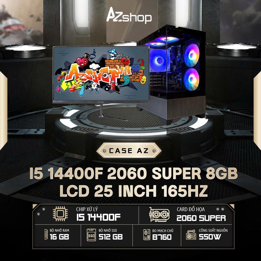 📣𝐂𝐚𝐬𝐞 𝐀𝐳𝐆𝐚𝐦𝐞𝐫 𝐢5 𝟏44𝟎𝟎𝐅 2060 Super  8gb Ram 16GB & LCD 25 inch 165HZ !