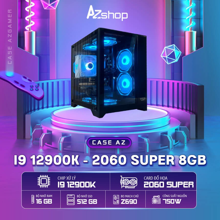 C𝐚𝐬𝐞 𝐀𝐳𝐆𝐚𝐦𝐞𝐫 𝐢9 𝟏29𝟎0K 2060 Super 8GB Ram 16gb chưa 𝐋𝐂𝐃 !
