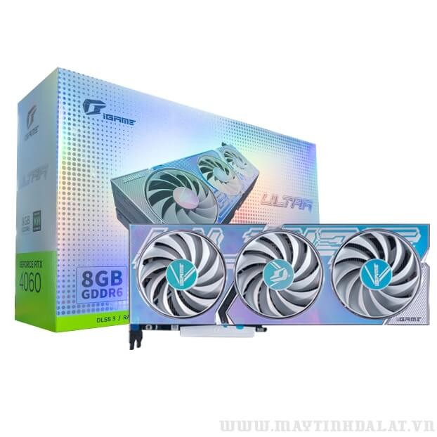 Vga colorful Igame RTX 4060 Ultra W OC 8G-V 3 fan