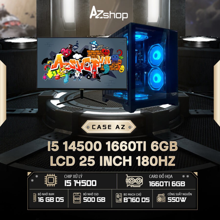 📣 𝐂𝐚𝐬𝐞 𝐀𝐳𝐆𝐚𝐦𝐞𝐫 𝐢𝟓 𝟏45𝟎𝟎 V𝐆𝐀 1660 Ti 6Gb& LCD 25 INCH 180HZ 1MS !