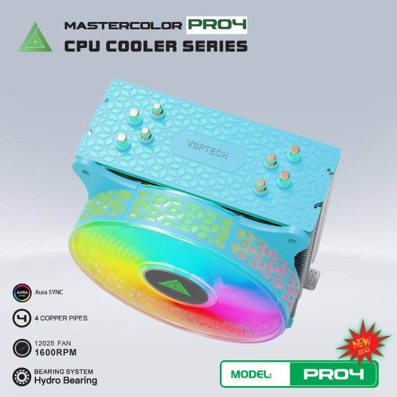 Tản nhiệt CPU VSP COOLER PRO4 PR04 SIÊU MÁT