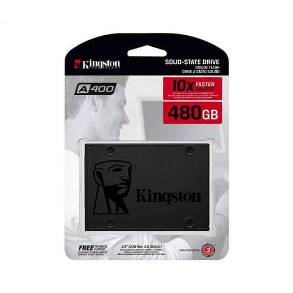 Ổ cứng SSD 480G Kingston A400 Sata III 6Gb/s TLC (SA400S37/480G)