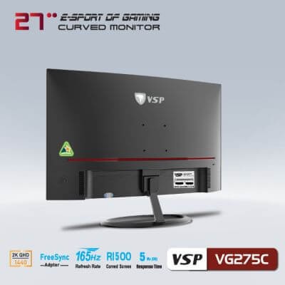 Màn hình Cong VSP 27inch 2K eSport Gaming VG275C