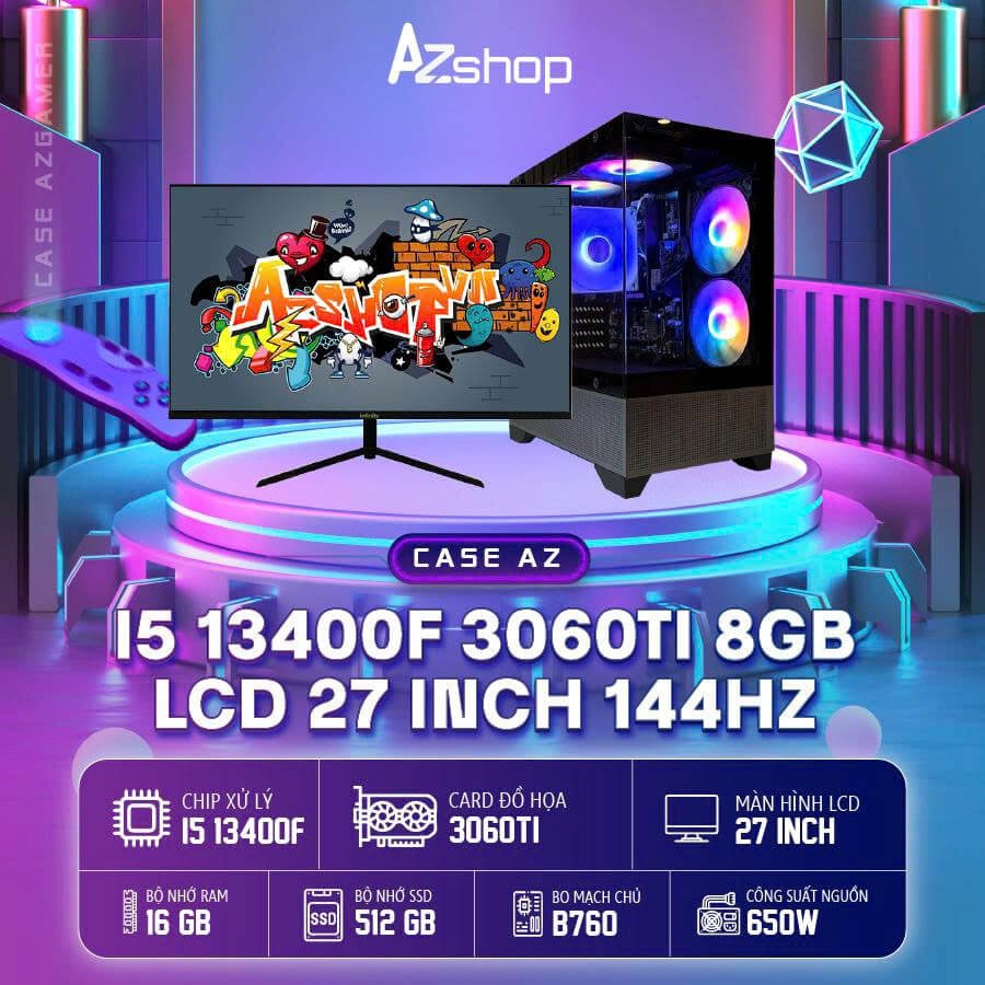 🔊𝐂𝐚𝐬𝐞 𝐀𝐳𝐆𝐚𝐦𝐞𝐫 𝐢𝟓 𝟏𝟑𝟒𝟎𝟎𝐅 𝟑𝟎𝟔𝟎𝐓𝐢 𝟖𝐆𝐛 & 𝟐7 𝐢𝐧𝐜𝐡 𝟏44𝐡𝐳  2k  !