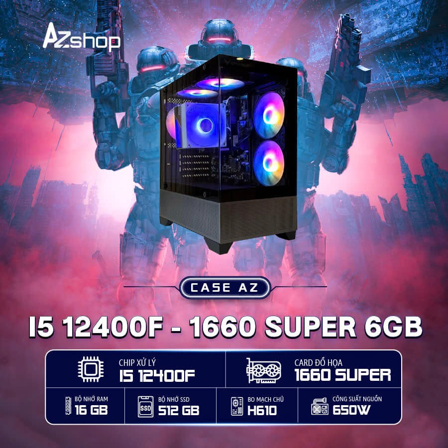 𝐂𝐚𝐬𝐞 𝐀𝐳𝐆𝐚𝐦𝐞𝐫 𝐢5 𝟏𝟐4𝟎𝟎𝐅 𝟏𝟔𝟔𝟎super Ram 16GB chưa kèm LCD !