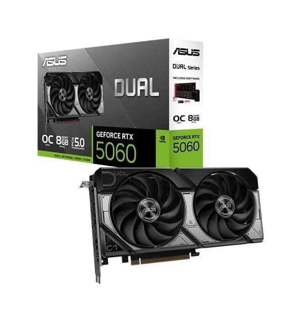 VGA ASUS Dual RTX 5060 8GB GDDR7 OC (DUAL-RTX5060-O8G)