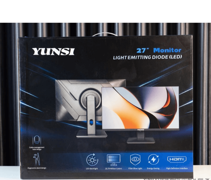Màn hình Yunsi Y270GW 2K (27 inch, 144Hz, IPS, 1ms, 2K) - Màu trắng