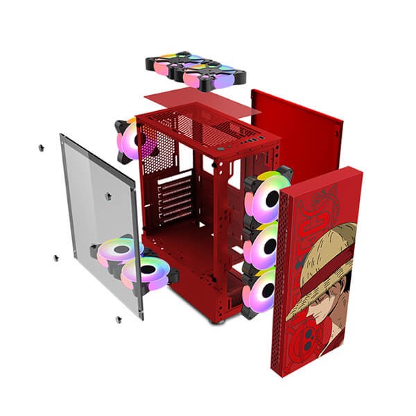 Thùng case mik dt03 Red Luffy Edition   - không Fan