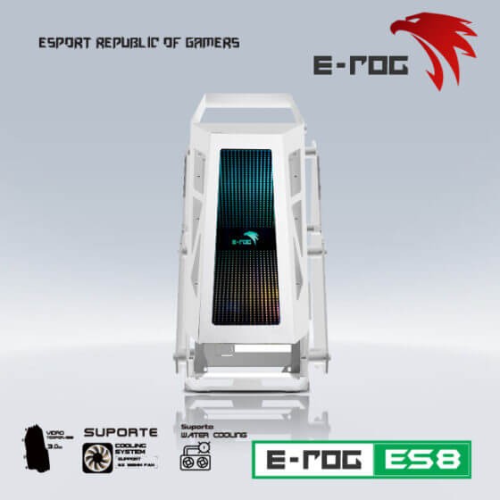 Thùng Case VSP E-ROG ES8 White - Không Fan