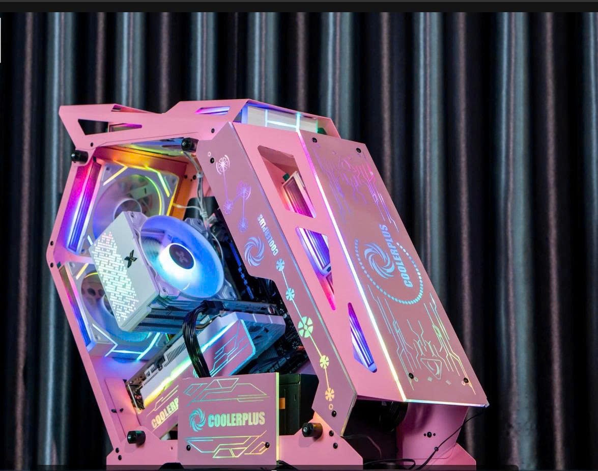 Thùng case cooler plus gaming - Hồng