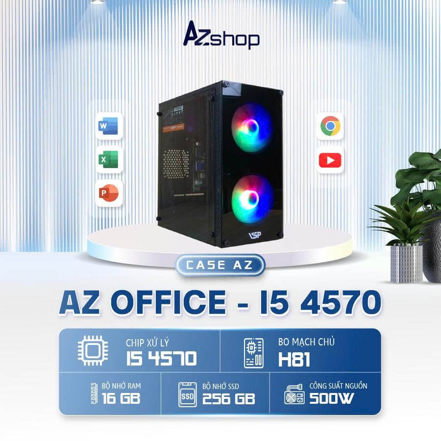 🔊 𝐂𝐚𝐬𝐞 𝐀𝐳Office I5 4570 RAM 16GB chưa kèm màn !