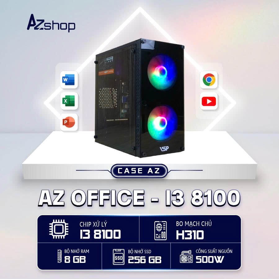 🔊 𝐂𝐚𝐬𝐞 𝐀𝐳Office I3 8100 RAM 16GB chưa kèm màn !