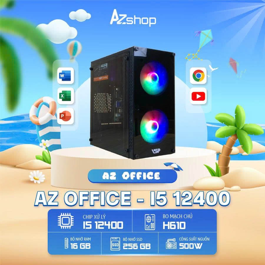 🔊 𝐂𝐚𝐬𝐞 𝐀𝐳Office I5 12400 RAM 16GB chưa kèm màn !