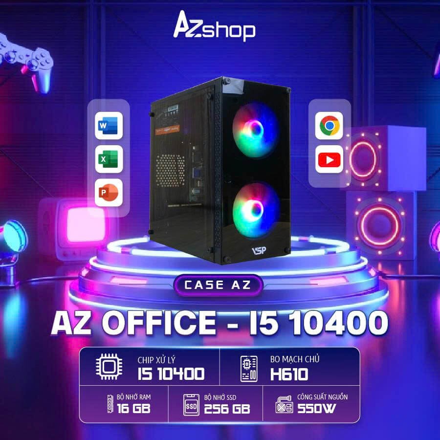 🔊 𝐂𝐚𝐬𝐞 𝐀𝐳Office I5 10400 RAM 16GB chưa kèm màn !