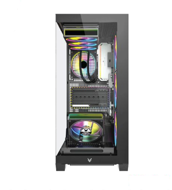 Thùng máy Case VSP Gaming X90 - Đen - Không Fan
