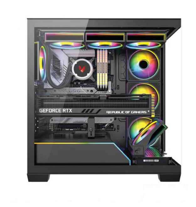 Thùng máy Case VSP Gaming X90 - Đen - Không Fan