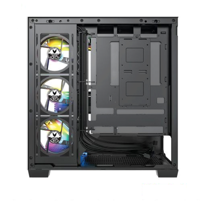 Thùng máy Case VSP Gaming X90 - Đen - Không Fan