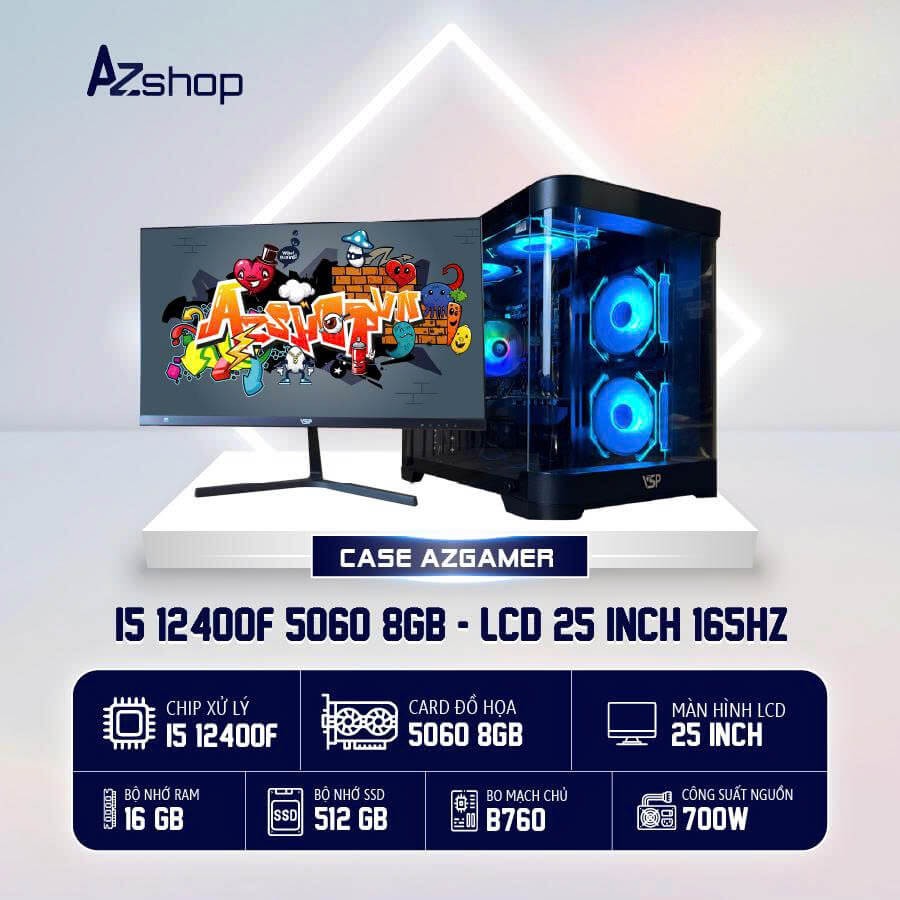 🔊 𝐂𝐚𝐬𝐞 𝐀𝐳𝐆𝐚𝐦𝐞𝐫 𝐢𝟓 𝟏2𝟒𝟎𝟎𝐅 5060 8GB  & LCD 25 INCH 165HZ !