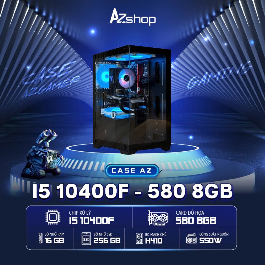 🔊𝐂𝐚𝐬𝐞 𝐀𝐳𝐆𝐚𝐦𝐞𝐫 𝐢5 𝟏𝟎4𝟎0𝐅  580 8GB ASUS chưa kèm LCD  !