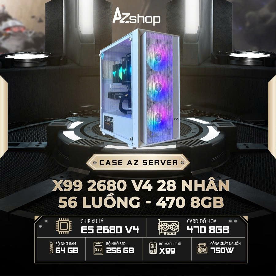 🔊𝐂𝐚𝐬𝐞 𝐀𝐳𝐒𝐞𝐫𝐯𝐞𝐫 𝐗𝟗𝟗 𝟐𝟔𝟖0 𝐯𝟒 28 𝐍𝐇𝐀̂𝐍 56  𝐋𝐔𝐎̂̀𝐍𝐆 4𝟕𝟎  𝟖𝐠𝐛 64GB  !