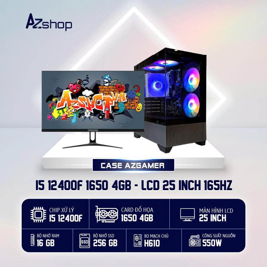 🔊𝐂𝐚𝐬𝐞 𝐀𝐳𝐆𝐚𝐦𝐞𝐫 𝐢5 𝟏24𝟎0𝐅 1650 4gb  & LCD 25 INCH 165 HZ !