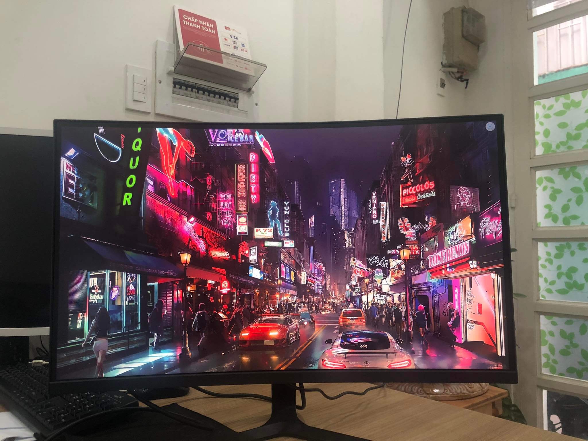 Màn hình máy tính 27 inch cong SingPC,165hz,  BH 24 tháng