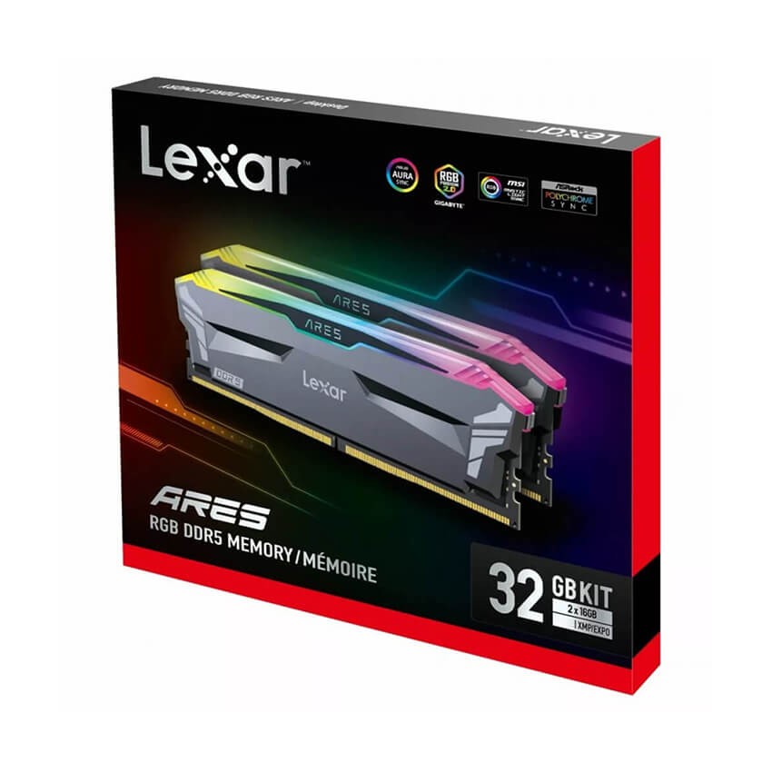 Ram Lexar ARES RGB 32GB (16GB x 2) DDR5 5600MHz
