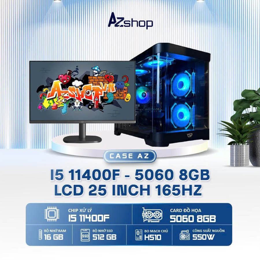 🔊𝐂𝐚𝐬𝐞 𝐀𝐳𝐆𝐚𝐦𝐞𝐫 𝐢5 𝟏14𝟎0𝐅  5060 8GB & LCD 25 inch 165HZ  !