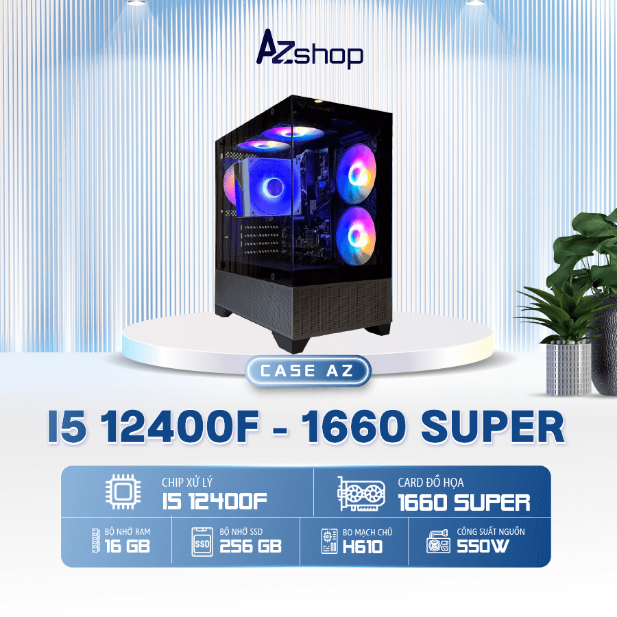 𝐂𝐚𝐬𝐞 𝐀𝐳𝐆𝐚𝐦𝐞𝐫 𝐢5 𝟏𝟐4𝟎𝟎𝐅 𝟏𝟔𝟔𝟎super Ram 16GB chưa kèm LCD !