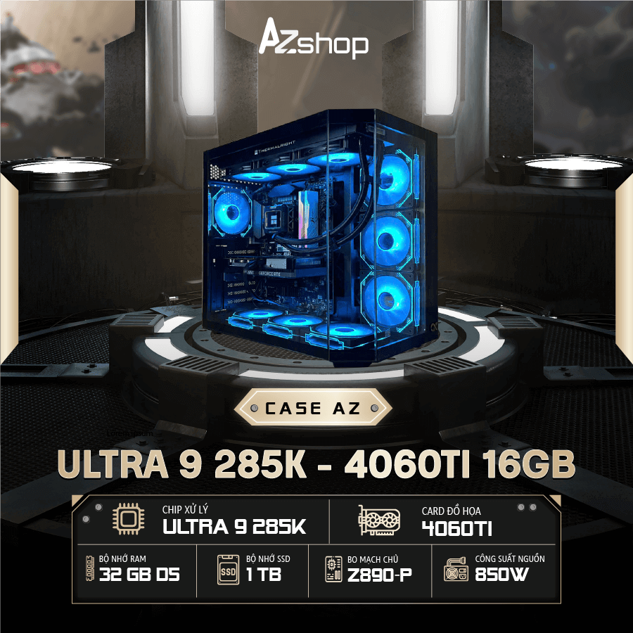 🔊Case Azgamer Ultra 9 285K 4060TI 16GB !