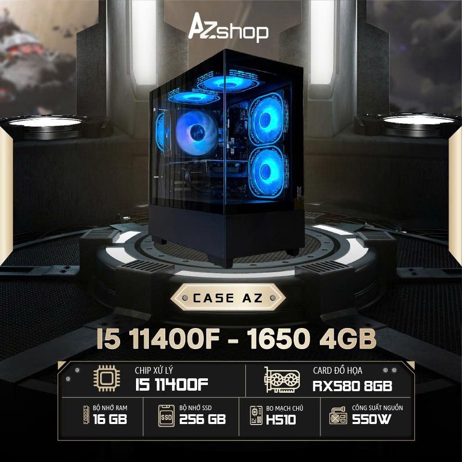 🔊𝐂𝐚𝐬𝐞 𝐀𝐳𝐆𝐚𝐦𝐞𝐫 𝐢5 𝟏1400F  580 8GB  chưa kèm màn !