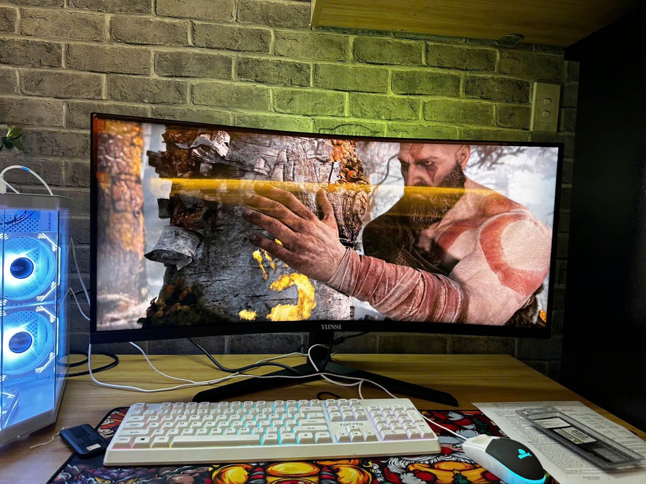 Màn hình Yunsi Y340QB 34 inch (170Hz, 3440x1440, 1ms, DP+HDMI, có thể nâng hạ)