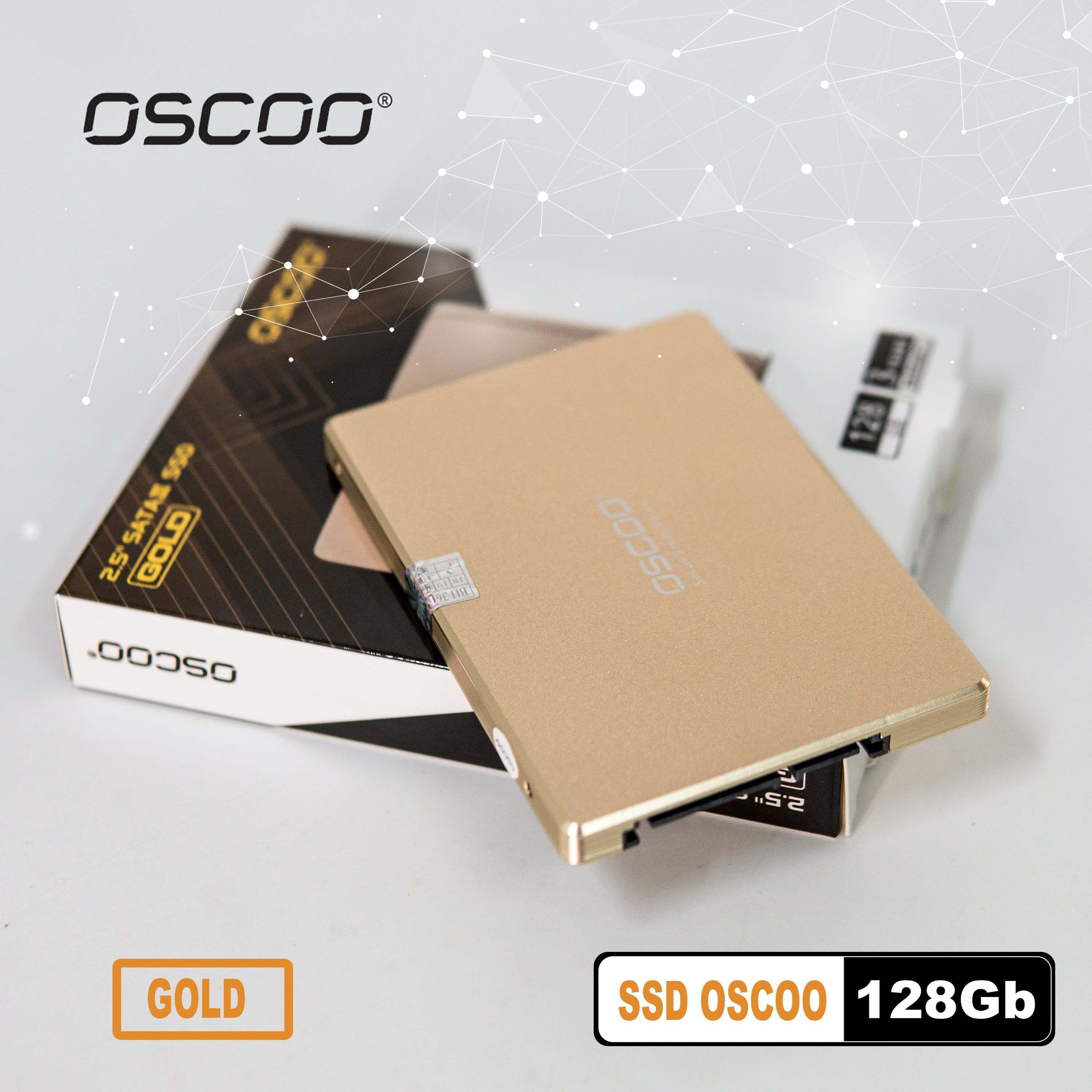 Ổ cứng SSD OSCOO 128Gb gold Chính Hãng