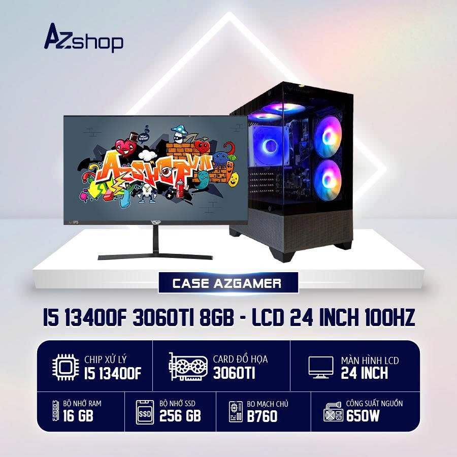 🔊 𝐂𝐚𝐬𝐞 𝐀𝐳𝐆𝐚𝐦𝐞𝐫 𝐢𝟓 𝟏3𝟒𝟎𝟎𝐅 3060Ti 8GB  & LCD 24 INCH 100HZ !