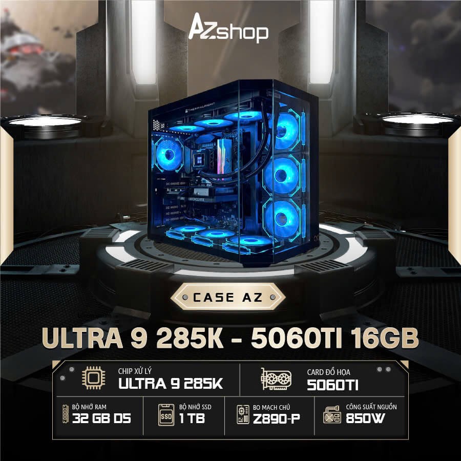 🔊Case Azgamer Ultra 9 285K 5060TI 16GB !