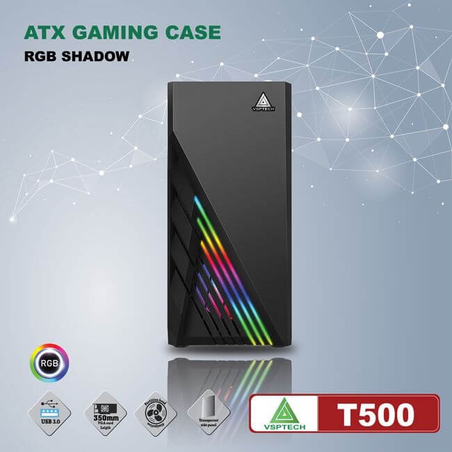Case VSPTECH ATX Gaming T500