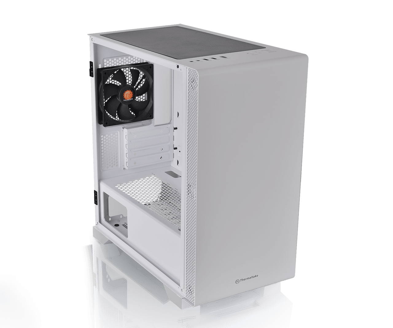 Vỏ Case Thermaltake S100 Tempered Glass Snow Edition (Mid Tower / Màu Trắng)