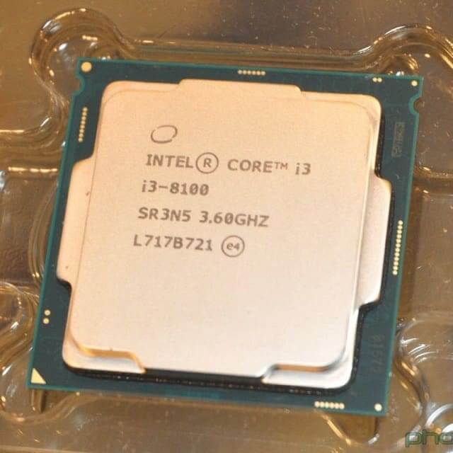 CPU Intel Core I3 8100 hàng TRAy chưa bao gồm FAn